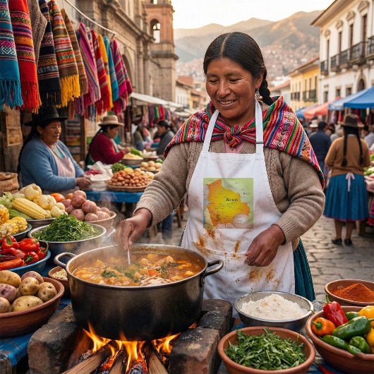 ボリビアと都市の地縁ど図 スタンダードエプロン