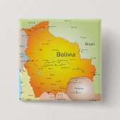 ボリビアと都市の地縁ど図 缶バッジ (正面)