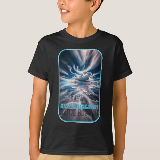 ボリビアのウユニ塩湖 Tシャツ (正面)