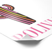 ボリビアのサボテン旅行ポスター フォトプリント            (角)