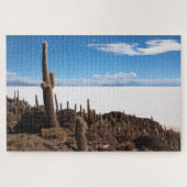 ボリビアのサラール族de Uyuniの巨大なサボテン ジグソーパズル (横)