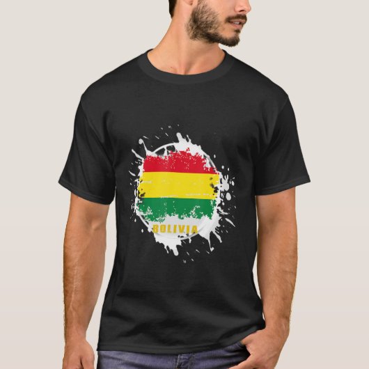 ボリビアのスプラッシュ Tシャツ (正面)