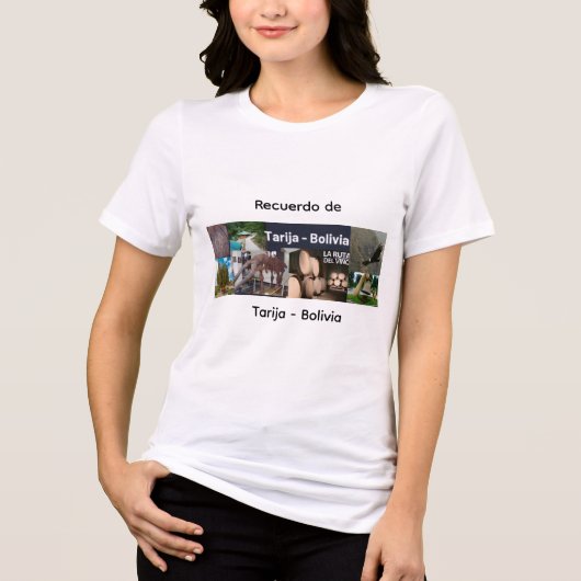 ボリビアのタリハの思い出 トライブレンドTシャツ (正面)