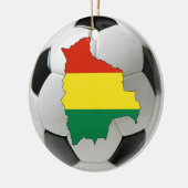 ボリビアのフットボールのサッカーのオーナメント セラミックオーナメント (左)