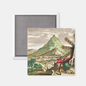 ボリビアのポトシ岬 マグネット (正面/裏面)