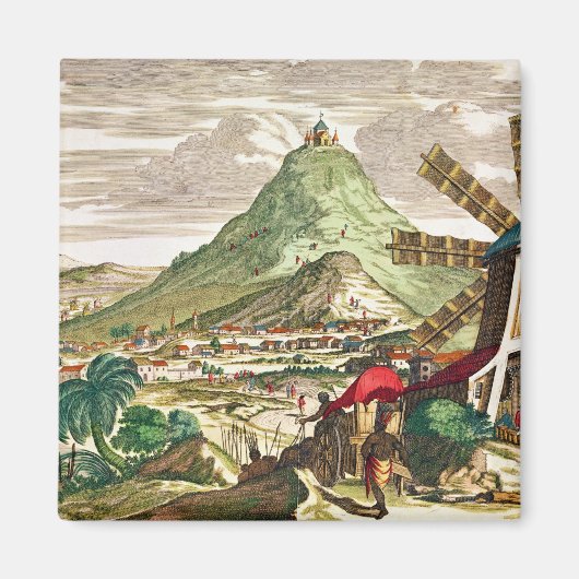 ボリビアのポトシ岬 マグネット (正面)