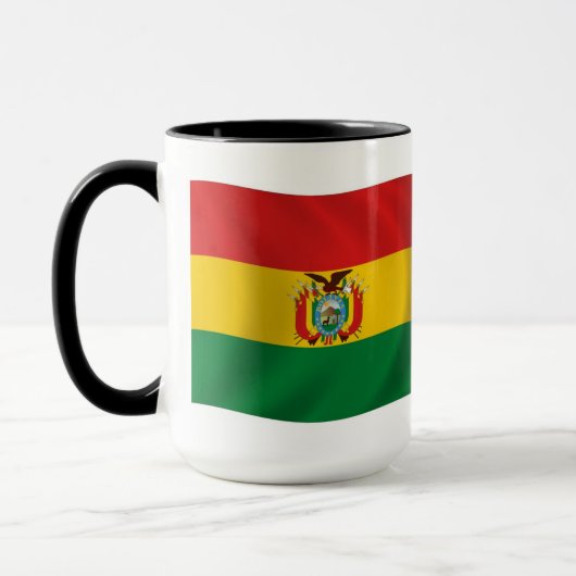 ボリビアの国旗マグカップ マグカップ (左)