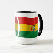 ボリビアの国旗マグカップ マグカップ (正面右)
