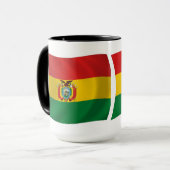 ボリビアの国旗マグカップ マグカップ (正面左)