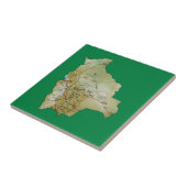 ボリビアの地図のタイル タイル (側面)