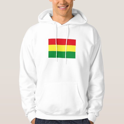 ボリビアの旗のTシャツ パーカ (正面)