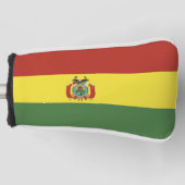 ボリビアの旗 ゴルフヘッドカバー (正面)