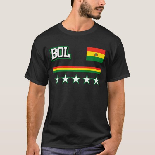 ボリビアの旗 Tシャツ (正面)