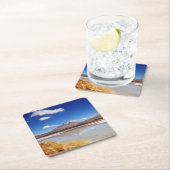 ボリビアの火山とのAltiplanoの景色 スクエアペーパーコースター (インサイチュ)