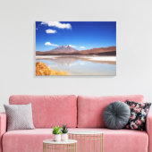 ボリビアの火山とアルティプラノの風景 キャンバスプリント (インサイチュ (リビング))