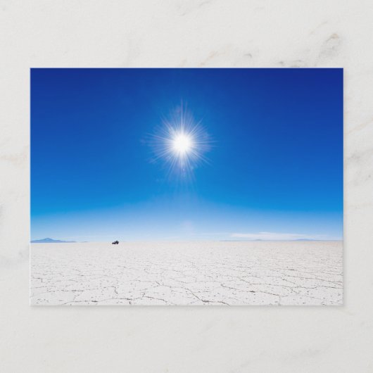 ボリビアのSalar de Uyuni。 ポストカード (正面)