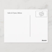 ボリビアのSalar de Uyuni、Danza de Flamencos。 ポストカード (裏面)