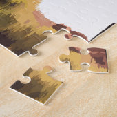 ボリビアイラストレーショントラベルアートヴィンテージ ジグソーパズル (側面)