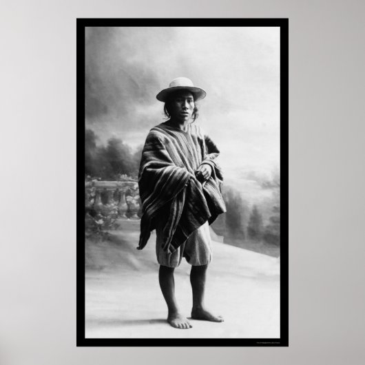 ボリビアインディアン1905年 ポスター (正面)