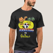 ボリビア代表サッカーチームからカタールカメルパームRへ Tシャツ (正面)