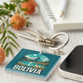 ボリビア南アメリカ キーホルダー (正面右)