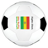 ボリビア国パーソナライズされた旗 サッカーボール (回転)
