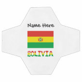 ボリビア国パーソナライズされた旗 サッカーボール (フラット)