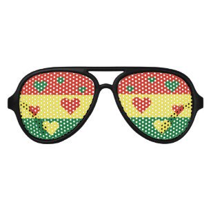 ボリビア国旗おもしろい愛国飛行士サングラス アビエーターサングラス