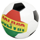 ボリビア国旗の愛らしい愛国心 サッカーボール (3/4)