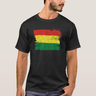 ボリビア国旗プライド友情誇りを持った平和ヴィンテージ Tシャツ