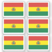 ボリビア国旗6のコレクションパック シール (正面)