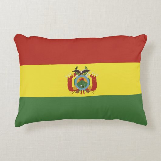 ボリビア国旗 アクセントクッション (正面)