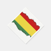 ボリビア国旗 スタンダードカクテルナプキン (角)