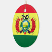 ボリビア国旗 セラミックオーナメント (左)
