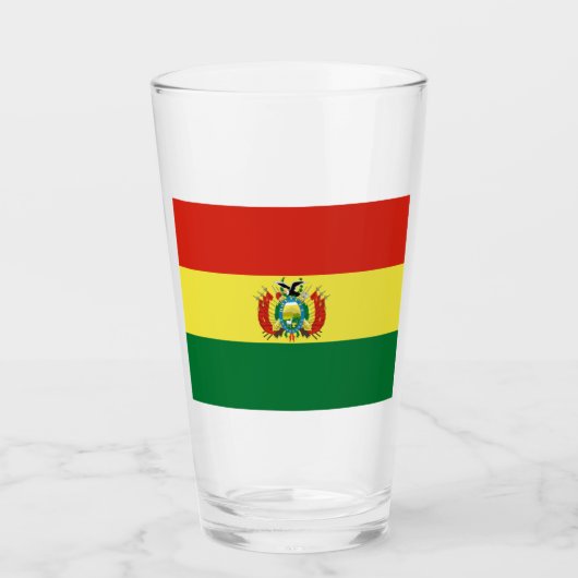 ボリビア国旗 タンブラーグラス (正面)