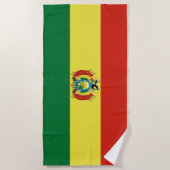 ボリビア国旗 ビーチタオル (正面)