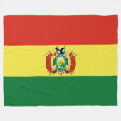 ボリビア国旗 フリースブランケット (正面(横))