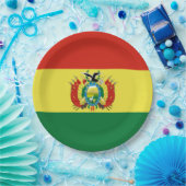 ボリビア国旗 ペーパープレート (パーティー)