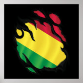 ボリビア国旗 ポスター (正面)