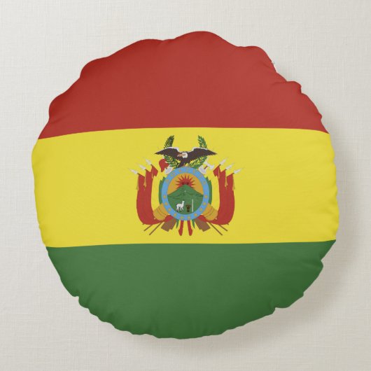 ボリビア国旗 ラウンドクッション (裏面)