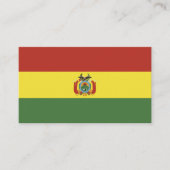 ボリビア国旗 名刺 (正面)