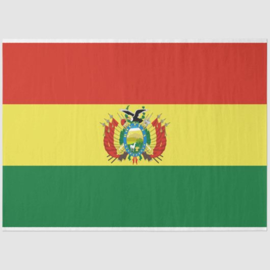 ボリビア国旗 薄葉紙 (正面)