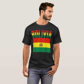 ボリビア国旗 Tシャツ (正面フル)