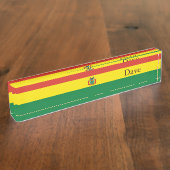 ボリビア愛国国旗 デスクネームプレート (側面)