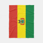 ボリビア愛国国旗 フリースブランケット (正面)