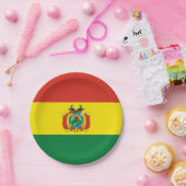 ボリビア愛国国旗 ペーパープレート (パーティー)