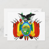 ボリビア紋章BO ポストカード (正面/裏面)