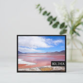 ボリビア黒枠はがき(ラグーナ・コロラダ) ポストカード (スタンド正面)