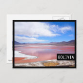 ボリビア黒枠はがき(ラグーナ・コロラダ) ポストカード (正面/裏面)