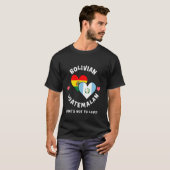 ボリビア グアテマラ 何が悪い 心臓 国旗 Tシャツ (正面フル)